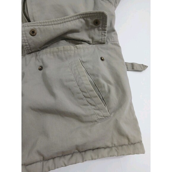 Chore Barn Hunting Field Barn Coat Jacket Bomber Large Plaid Flannel Lined Khaki - Picture 5 of 11